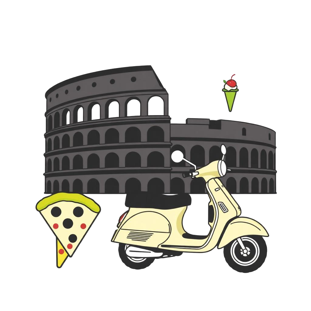 Rome themed illustration